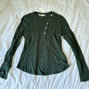 S Hunter Green Anthro Everleigh Shirt NWT